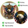 Verwijderbare raamsticker met Amerikaanse vlag (Ballad Eagle), patriottische, waterdichte, statische raamsticker voor Onafhankelijkheidsdag (4 juli), decoratie voor thuis, kantoor of winkel.