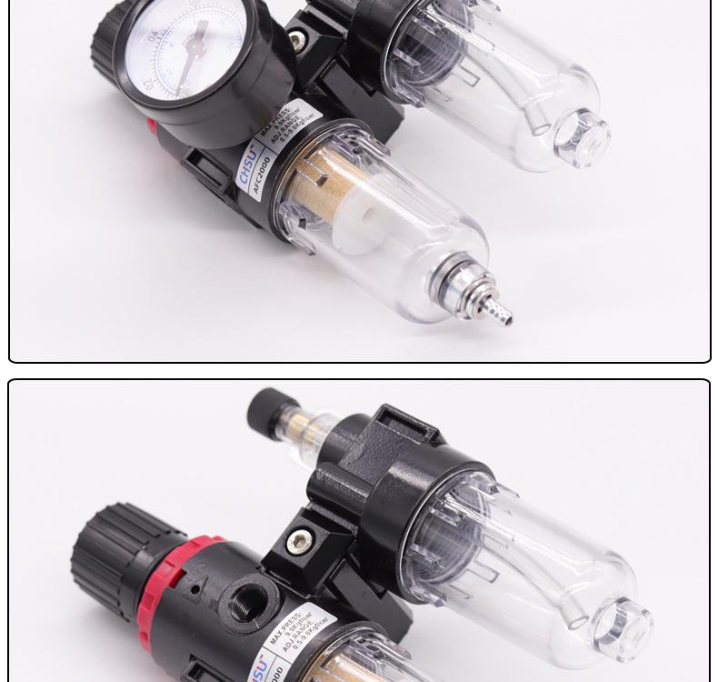 Yadeke AFC2000 Air Source Processor: High-Quality Oil-Water Separator & Dual-Unit Filter Pressure Regulating Valve.