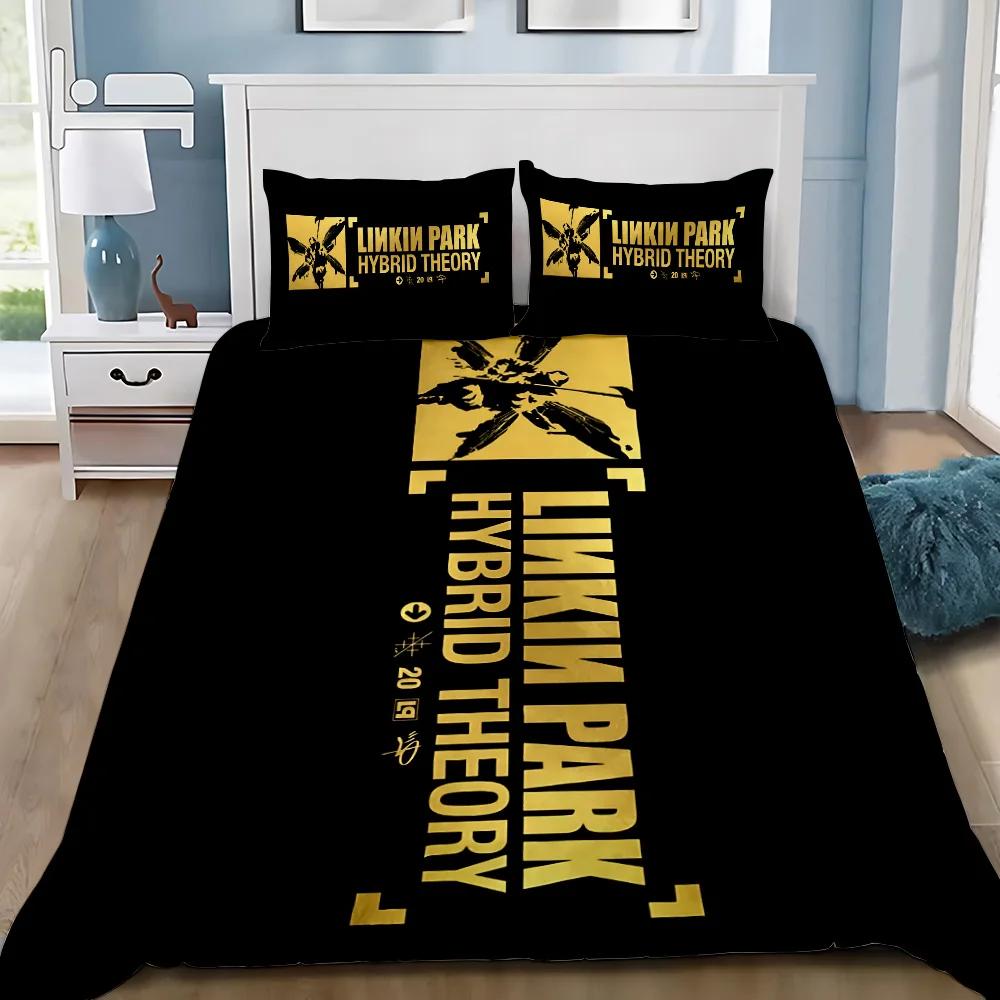 Poszewka na kołdrę Poszewka na poduszkę Pościel Zespół rockowy Linkin P-Park Dorosły Chłopiec Dziewczynka Dekoracja sypialni Dzieci Pojedyncza Podwójna Duży Rozmiar