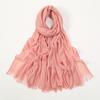 Large Size Cotton Feeling Scarf Women Plain Foulard Femme Luxury Hijab Long Bandana Evening Party Dress Shawls and Wraps