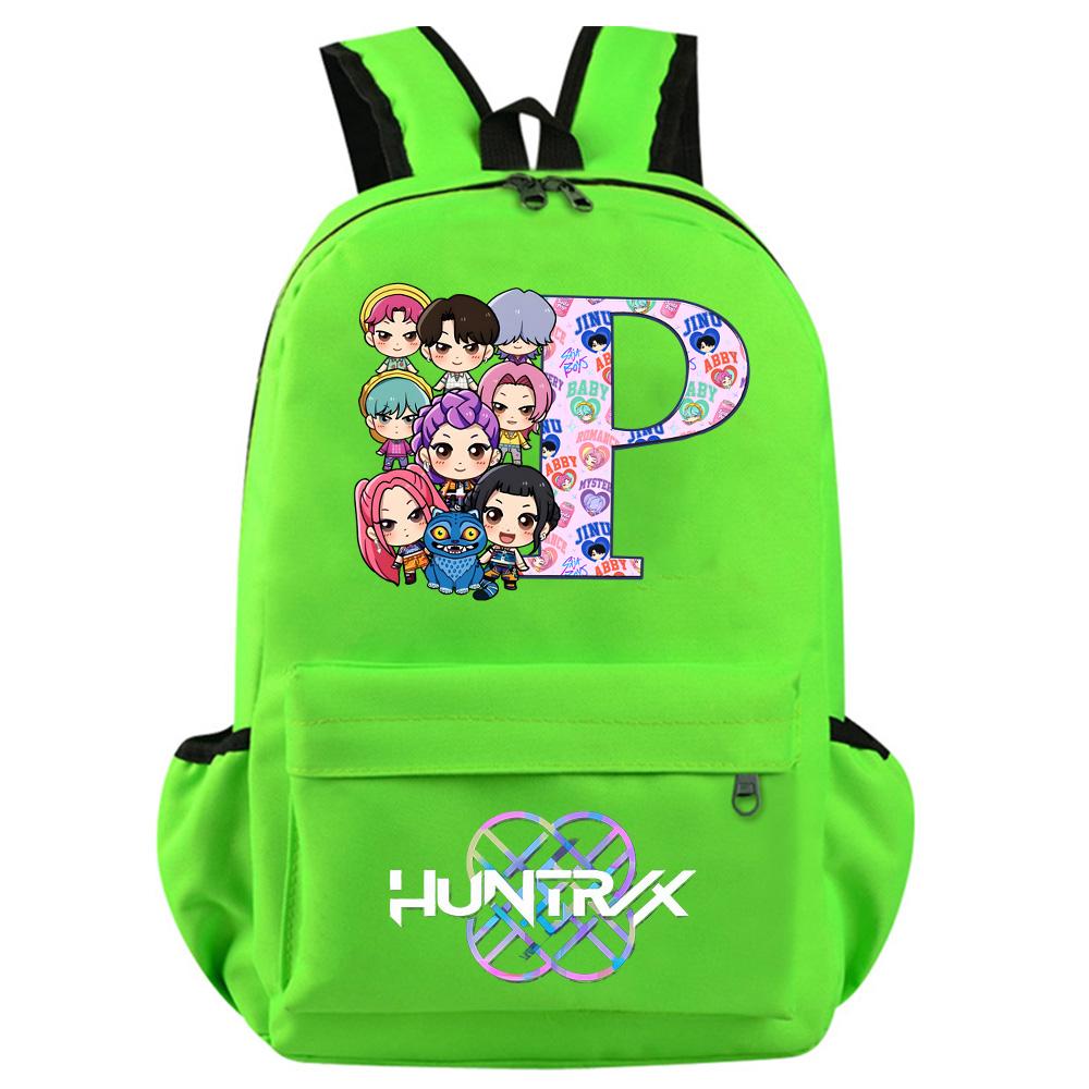 Anime 26 English Letter Kpop Demon Hunters Printed Backpack for Teenager Student Girl Boy Bookbag Schoolbag Women Large Capacity Travel Bag Kid Gift