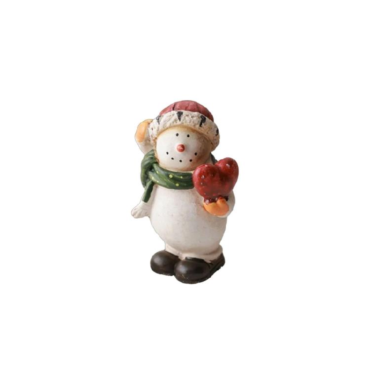 Decorazione Natalizia Ornamento Festa Casa Tavolo Finestra Espositore Ornamento Pupazzo di Neve Babbo Natale Figure 1pz