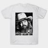 Asiatische Größe Baumwolle Unisex T-Shirt Druck T-Shirt David Allan Coe / Retro Stil Fan Design T-Shirt No-Cut Druck Normale Passform