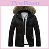 Premium Quality Winter Men's Thick Down Jacket With Cozy Faux Fur Collar And Hood
