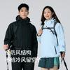 3-in-1 Waterproof Windproof Outdoor Jacket Men Women Hiking Climbing Travel Lightweight Insulated Shell With Fleece Liner