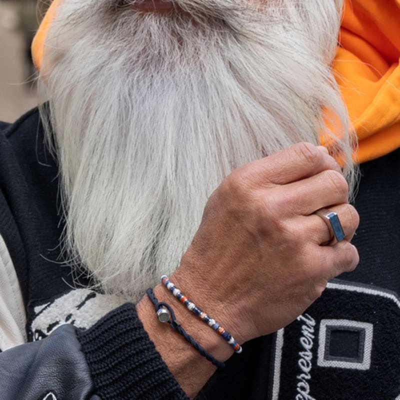 PIG & HEN Signet 7 Ring - Lapis Lazuli X Silver