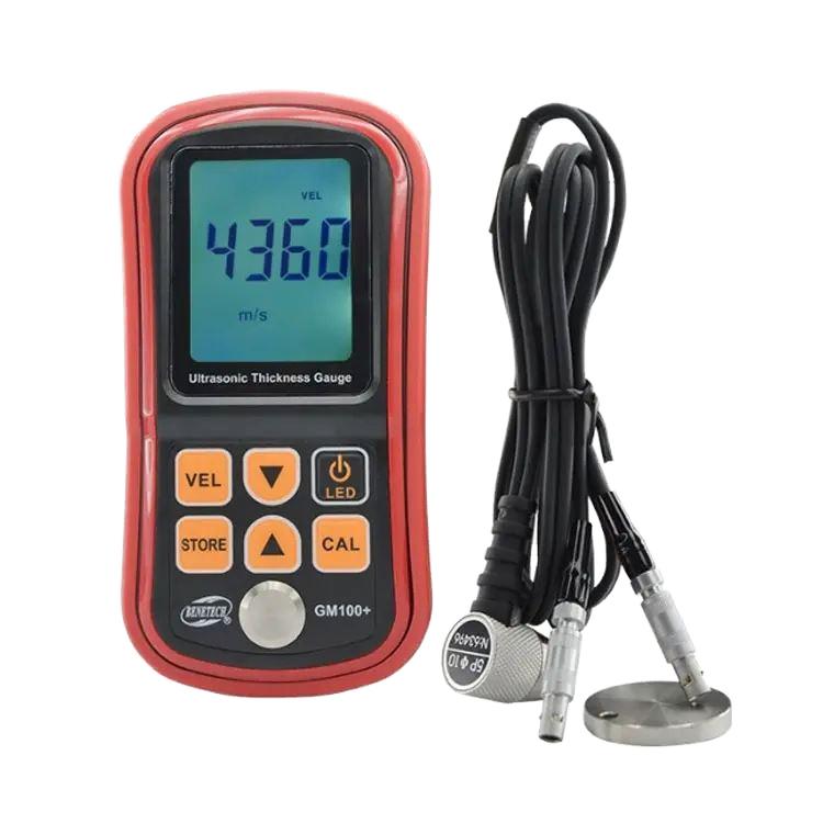 Benetech GM100+ Ultrasonic Thickness Gauge Digital LCD Metal Sound Velocimeter 1.2-225mm Steel Measurement Range 0.1mm 300mm
