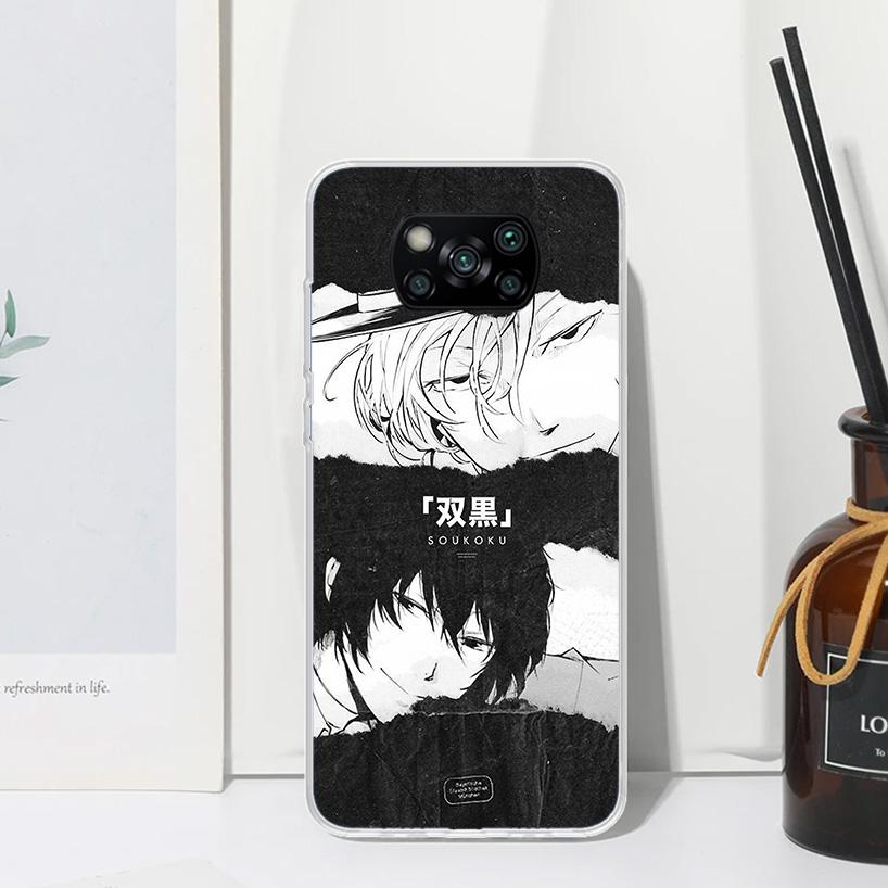

Bungo Stray Dogs Double Black Phone Case For Xiaomi Poco X7 X6 X5 M7 M8 Pro F7 Ultra Redmi 15C 15 13C 13 12C 12 10 10C 10A Art F Redmi 10