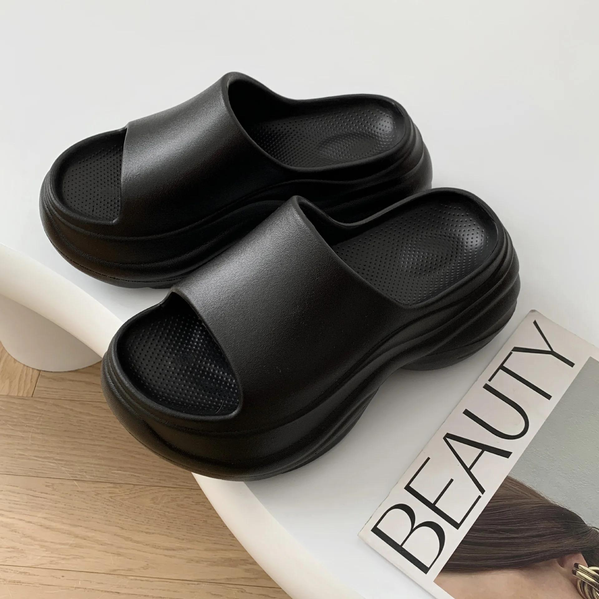 

Women s Fashion Chunky Platform Slippers Summer Non Slip Wedges Sandals Woman Outdoor Thick Bottom Eva Slippers for Women 40-41