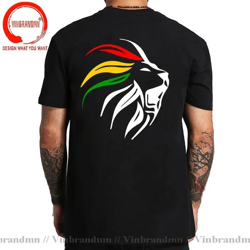 Rasta Lion Rastafari Jamaica Gift For Reggae Lover Tshirt Rasta Lion T Shirt Unisex Hip Hop Streetwear Harajuku Tee Shirt Clothing
