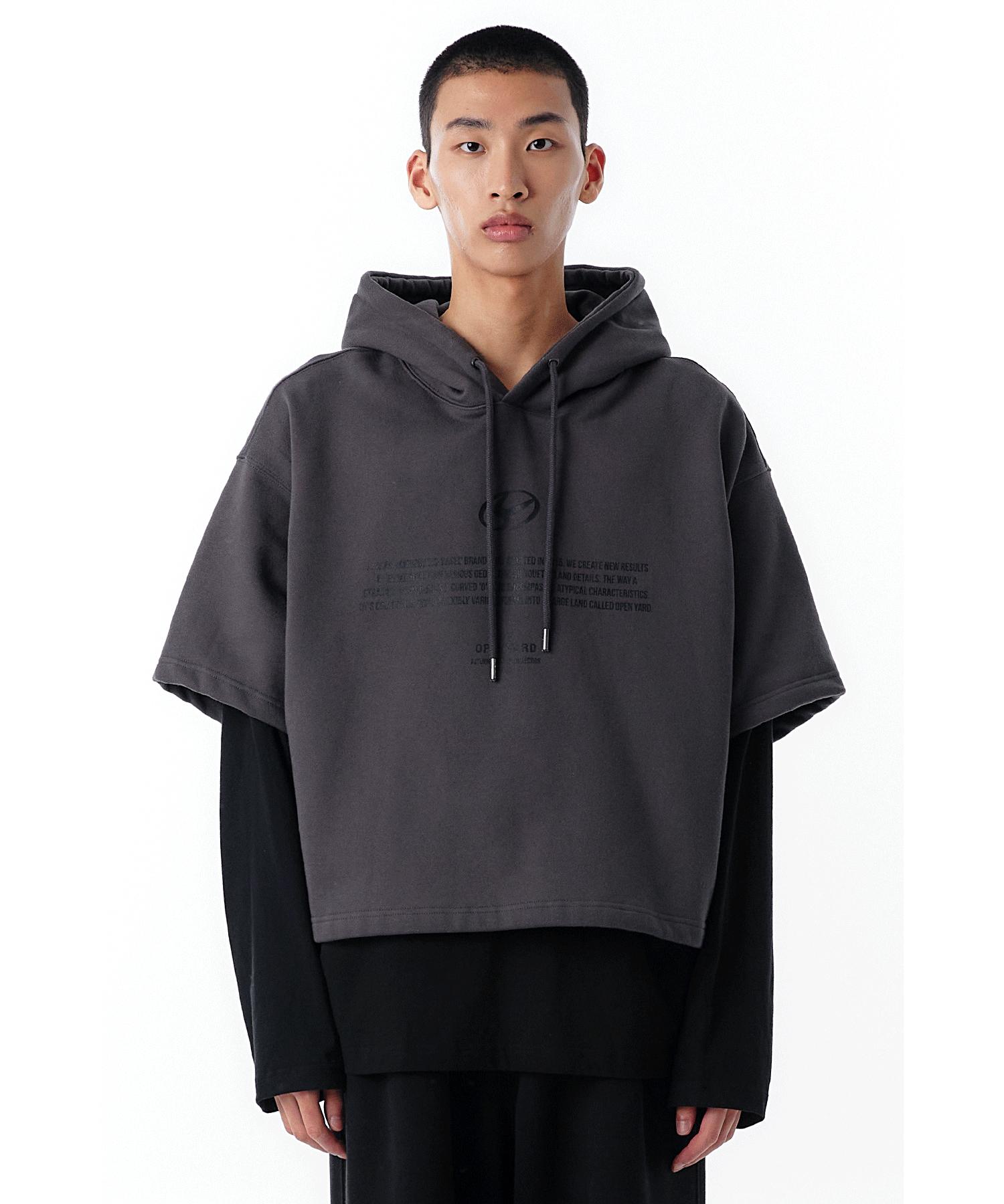 Oy L.S Hoodie-Dust Grey/Black Dust Grey/One Size