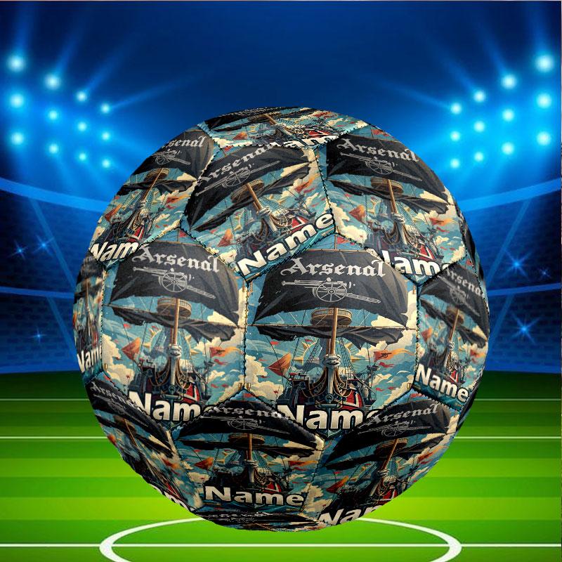 Custom Name Personalized Arsenal F.C Print Size 5 Soccer Ball Training & Match Football, for Team, Kicking, Gift for Football Enthusiasts