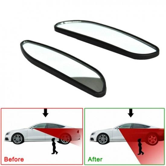 2Pcs Universal Car Auto 360° Wide Angle Convex Rear Side View Blind Spot Mirror