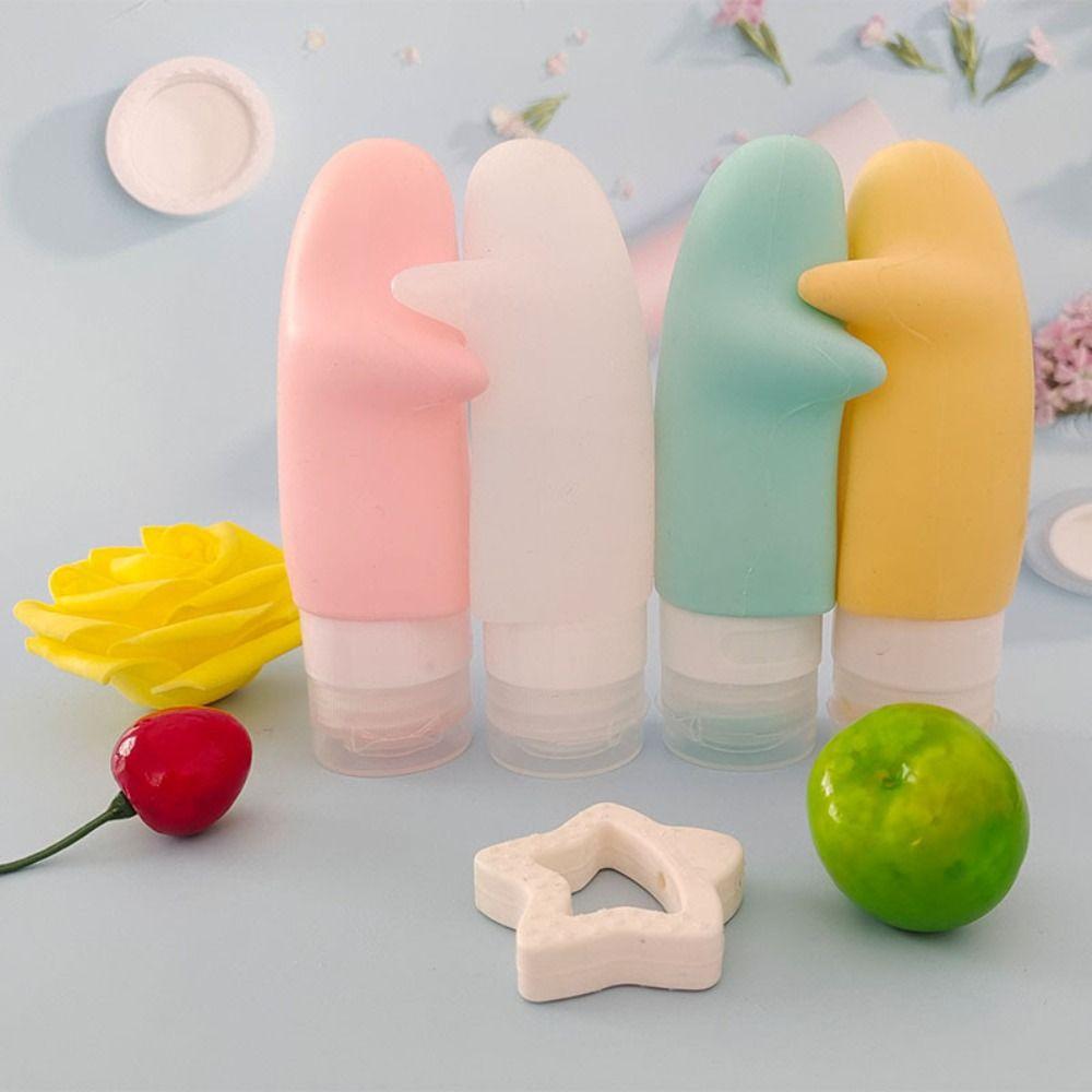 

New Shower Gel 90ML Cosmetics Portioning Bottle Silicone Empty Bottle Storage Bottle
