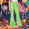 Pantalones Elásticos Brillantes para Niños y Niñas Para Carnaval Escenario Disfraz Fiesta