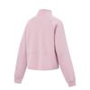 Li Ning Fitness Series Fleece Lined Warm Lock Temperature Dry Loose Stand Collar Sweatshirt Women Sweatshirt AWDV946-5