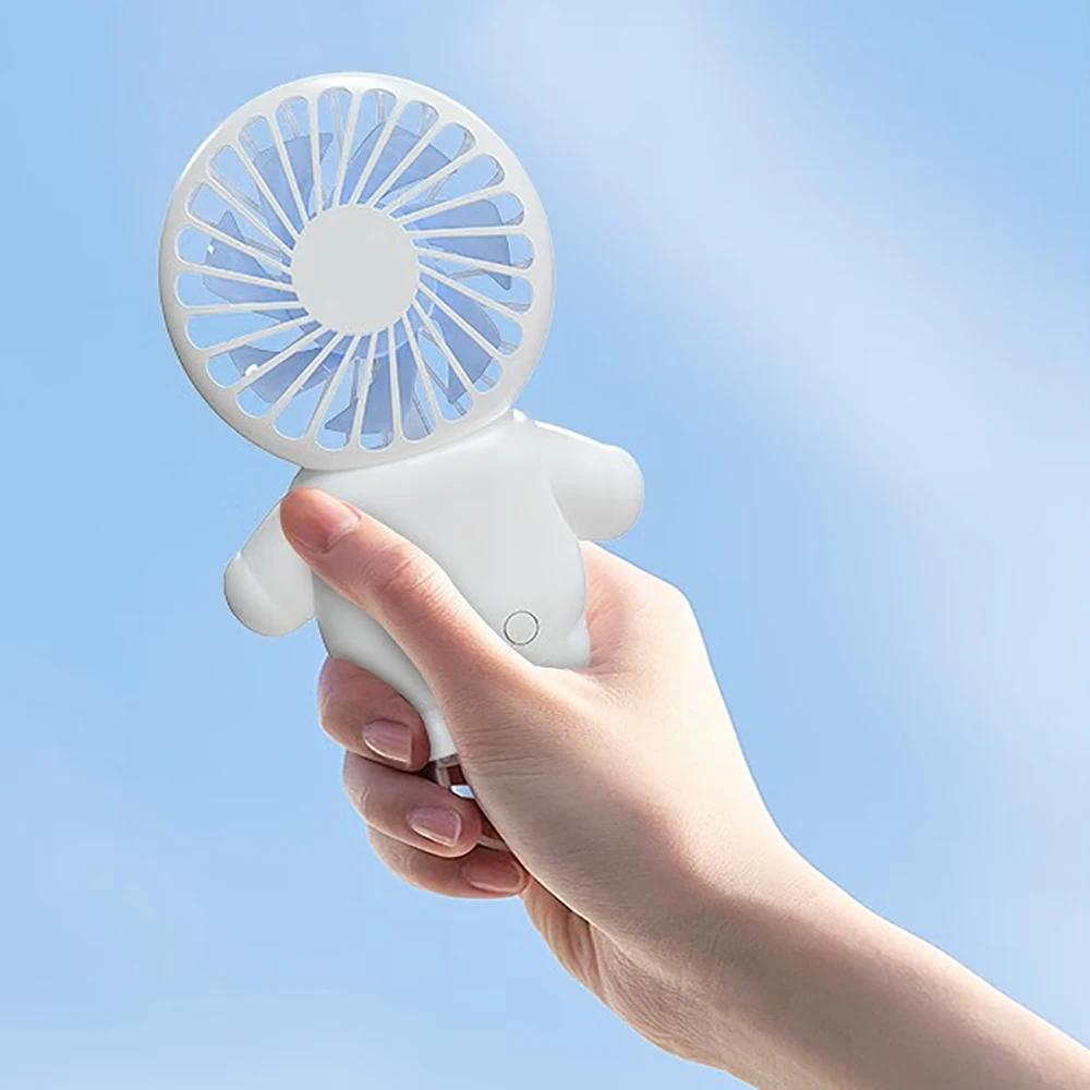 Summer Rechargable Small Fan Portable Handheld USB Mini Astronaut Fan Desktop Fan For Outdoor Camping Small Fan Hand Held Fan