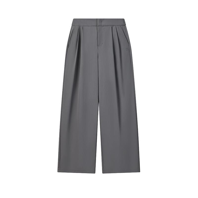 

Fila White Fashion Simple Classic Retro Sports Loose Versatile Comfortable Woven Relaxed Pants Women bottoms Sky-Gray F11W623809FGY XS