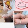 Personalized Name Bracelet for Baby Newborn, Adjustable Chain Stainless Steel Anti Allergy, Son Daughter Baptism Gift