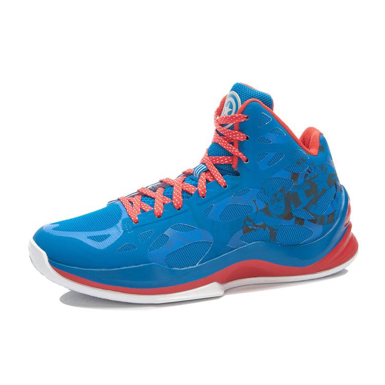 Li Ning The Avengers Collection Cushioning Slip Resistant Abrasion Resistant Coverage Support Mid Top Basketball Shoes ABPK057-2
