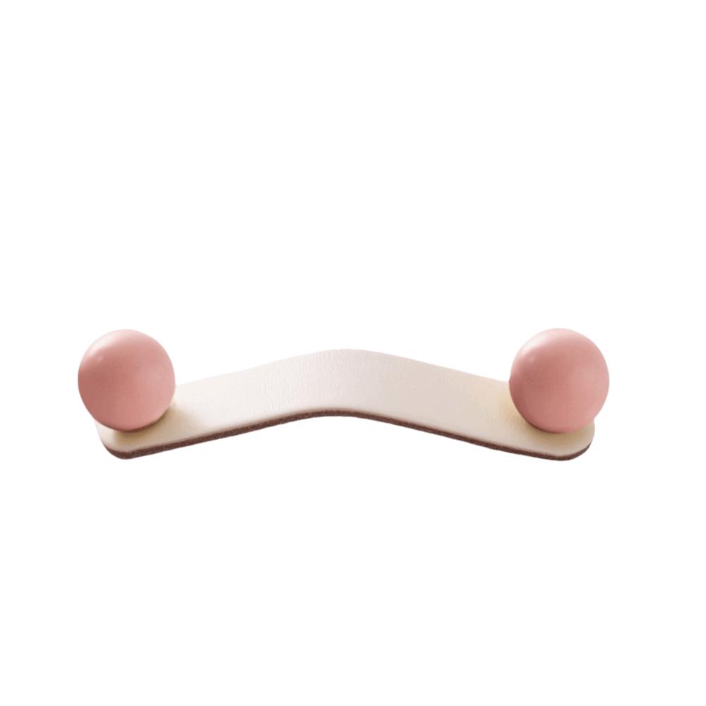 

Simple Colorful Leather Cabinet Handles Ceramic Ball Wardrobe Pulls Drawer Knobs for Children s Room