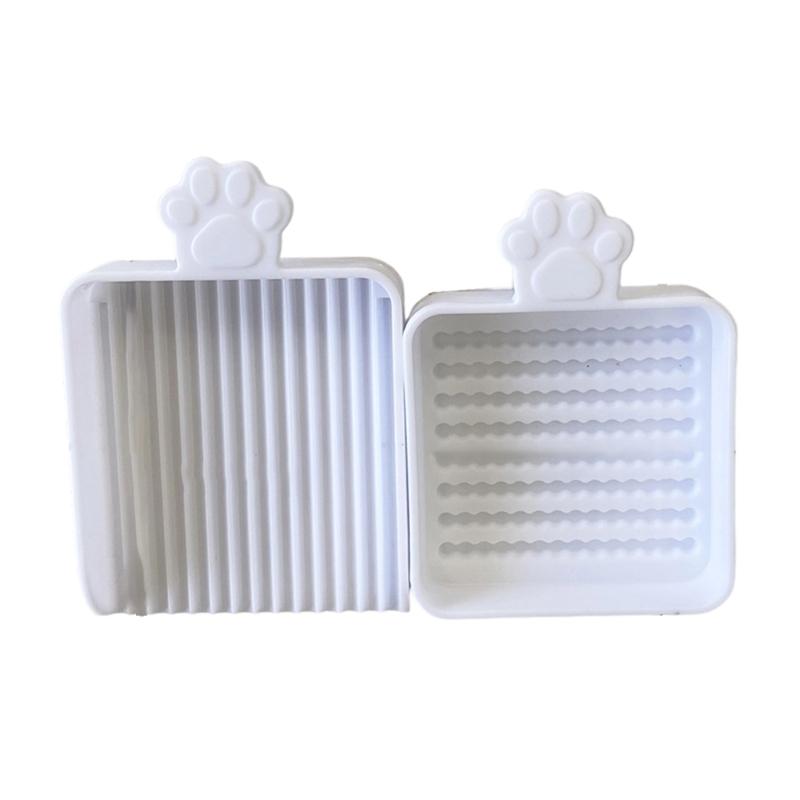 

2Pcs Portable Bead Sorting Tool Art Supply Container Craft Bead Organiser Storage Tray For Art Supplies Jewelry Making белый