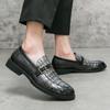 Fashion Casual Men's Loafers British Style Design Fashion Party Outdoor Street Trends Leather Shoes Plus Size Versatile and Slip On