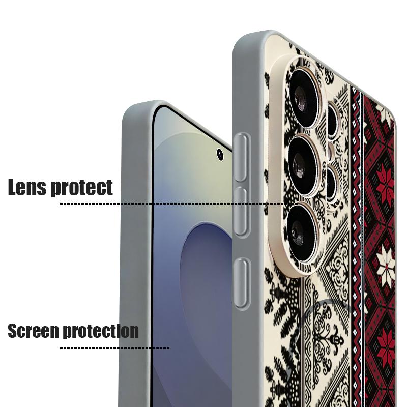 Vintage Patterns Magnetic Phone Case For Samsung Galaxy S25 S26 Ultra Edge S24 S23 FE A17 A56 A37 A16 A35 A55 A15 A36 5G Cover