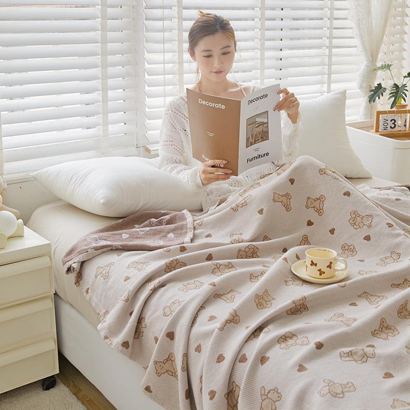 200x230cm Class A Cotton Gauze Blanket Summer Towel Quilt Air Conditioning Blanket