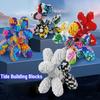 Small Particles Balloon Dog Connection Building Blocks DIY Assembled Colorful Mini Brick Toys Creative Birthday Gift Ornament