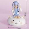 16CM Kafuu Chino Anime Is The Order A Rabbit Kneeling Position Desktop Golf Model Toy Gift Collection Ornaments Crafts PVC
