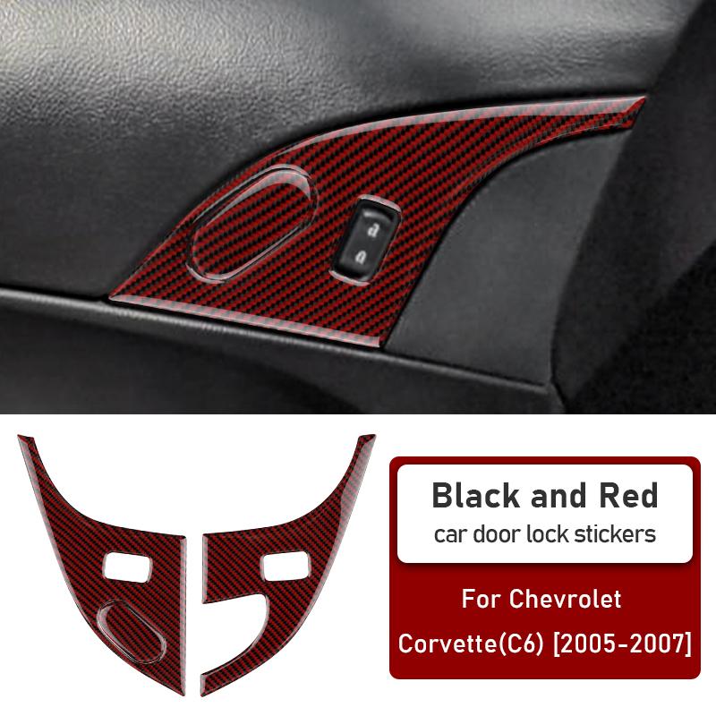 

Real Soft Carbon Fiber for Chevrolet Corvette C6 2005 2006 2007 2008 2009 2010 2011 2012 2013 Car Door Lock Panel Switch Sticker