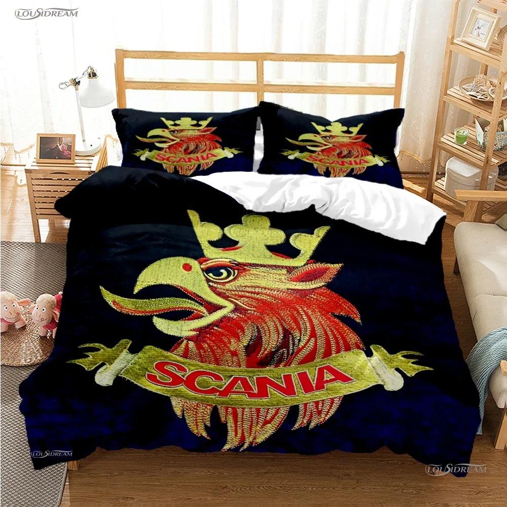 S-Scania Truck Eagle Head Duvet Cover Comforter Bedding Sets Soft Quilt Cover And Pillowcases For Teens Singledoublequeenking