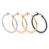 Unisex Large Thick Hoop Earrings - European & American Fashion Style