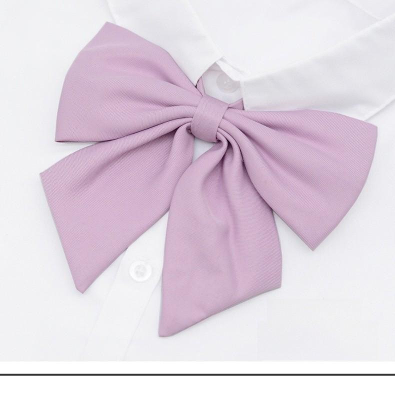 Adult Women School Uniform Bow Tie With Breathable Cotton For Office And Casual Wear