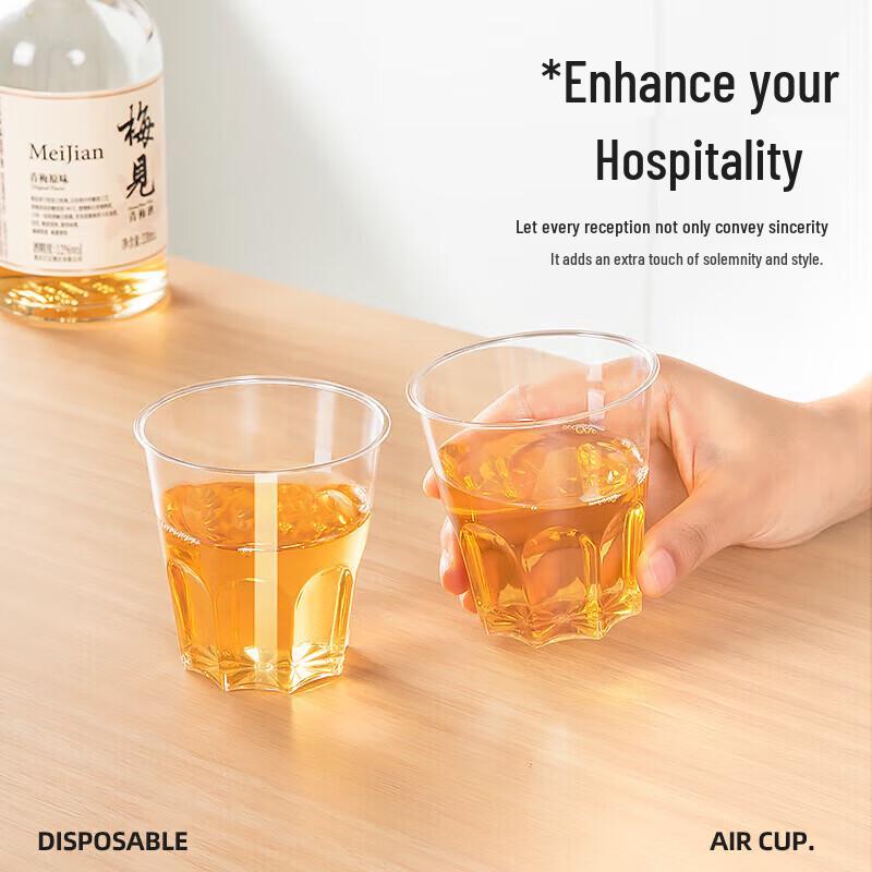 Temeiju Disposable Thickened Plastic Cups