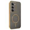 For Xiaomi Redmi 15 4G (EU) (171mm) Phone Case Carbon Fiber Textured Electroplated TPU Back Cover