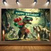 Jurassic Dinosaur Theme Birthday Party Decorations Backdrop Dinosaur Jungle Supplies Background Poster Photography Prop Kid Gift