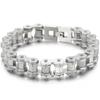 Matte 316l Stainless Steel Motorcycle Chain Man Bracelet for Men Gothic Hardware Bike Jewelry Gifts Men's Bracelets 13MM Width
