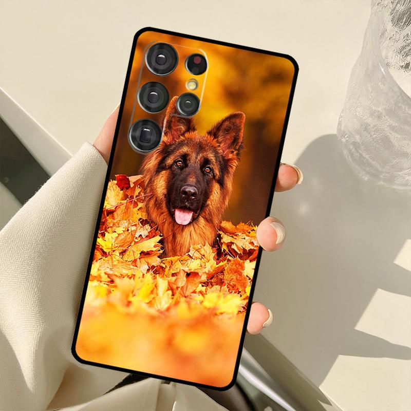 German Shepherd Dog Phone Case For Samsung Galaxy S23 S20 FE S21 FE S22 Ultra Note20 Note10 S8 S9 S10 Plus Cover