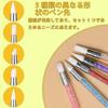 Nail art brush silicone dual-ended head self-nail use 5-piece set (Fuchsia Blue Pink White Magenta)