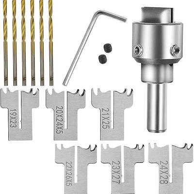 30 Stück Ringbohrer-Set, 16-21 mm Klingen Holzringbohrer Holzringmacher Stahl Holzperlenbohrer