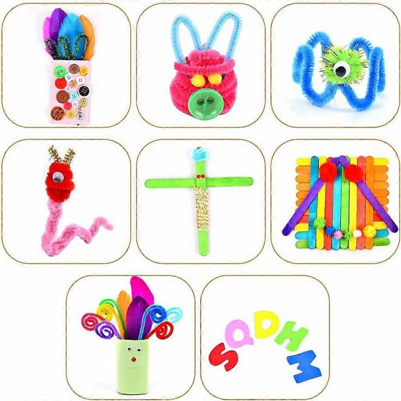 1200pcs DIY Craft Kit Arts Crafts Supplies Kit Crafting Activity Toy For Kids