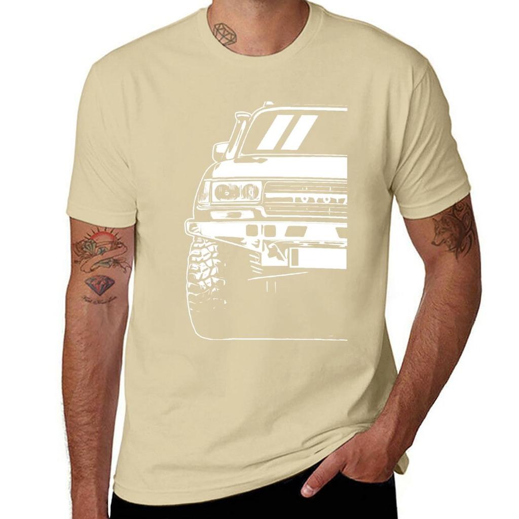 New Landcruiser  80 Series  Classic Car Art TShirt Customized T Shirts Anime Clothes Plain Black T Shirts Men