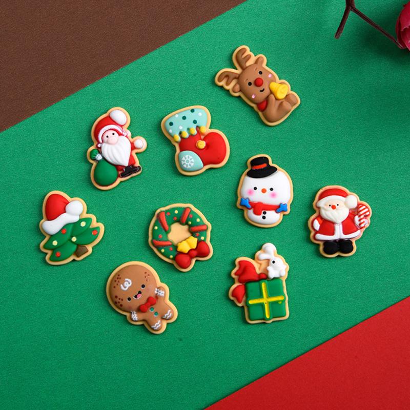 Diy Christmas Cartoon Ornament Waterproof Resin Crafts Accessories Children Gifts For Christmas