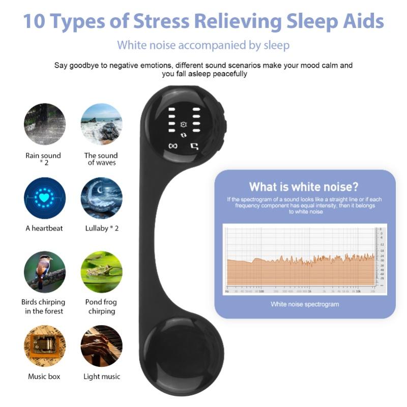 Bone Conduction Speaker Under Pillow Speaker Mini Portable White Noise Machine Under Pillow Improve Sleep Travel Music Box For