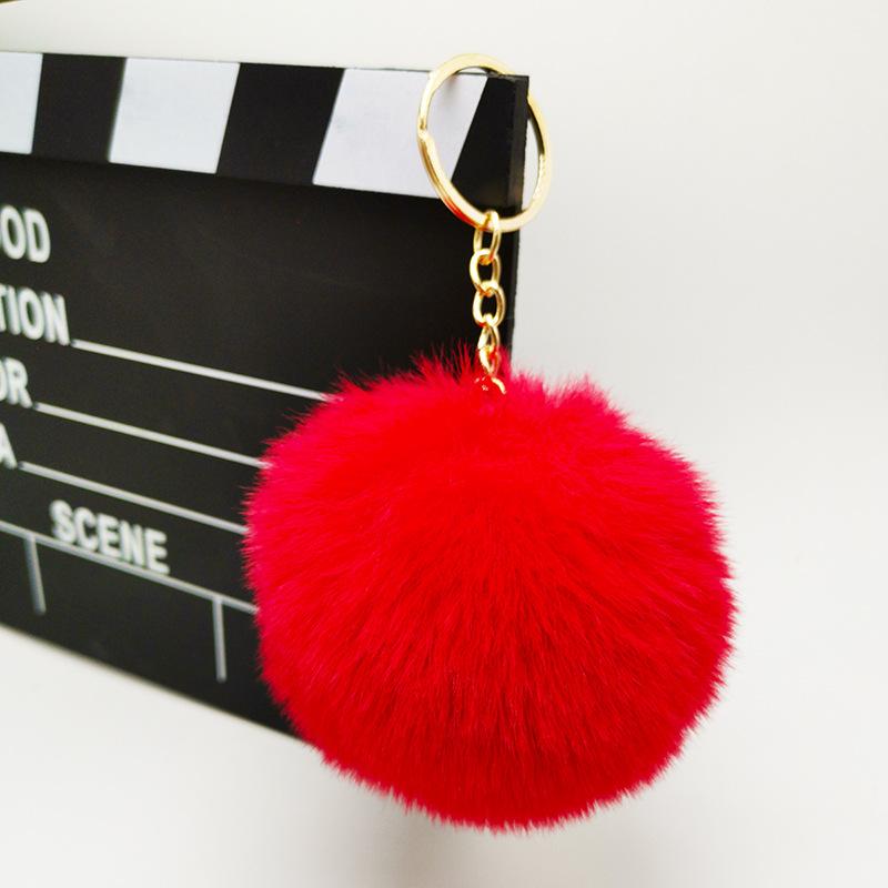 Rabbit Plush ball Pendant 8CM Ladies luggage Plush Keychain Pendant Bag Accessories Gifts