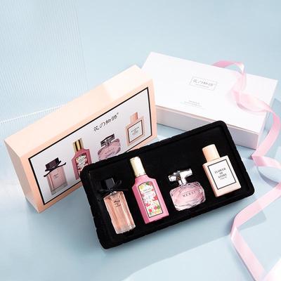 Four-Piece Long-Lasting Floral Scent Women's Eau De Toilette Perfume Gift Set