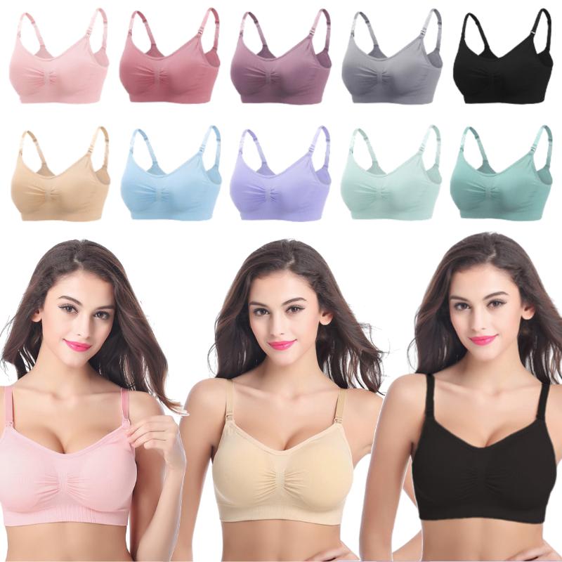 Nahtloser Still-BH für Schwangere, ultra-glatt und weich, ohne Bügel, Still-Dessous für Komfort