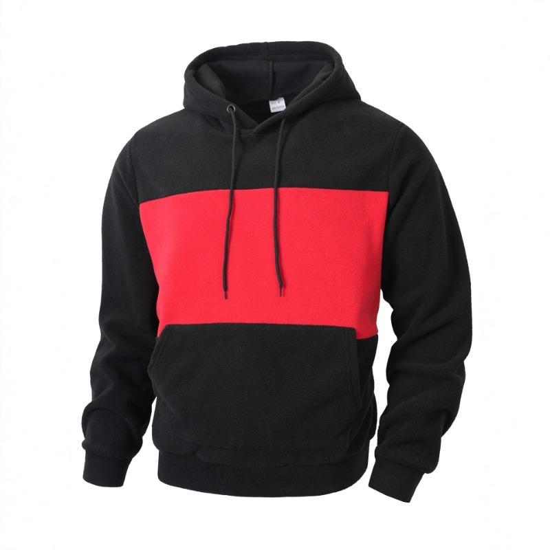 New Autumn and Winter Men's Fashionable Color-blocking Sweatshirt Casual Hoodie